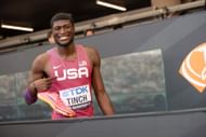 Cordell Tinch at the World Athletics Championships in Budapest, 2023 - Source: Getty